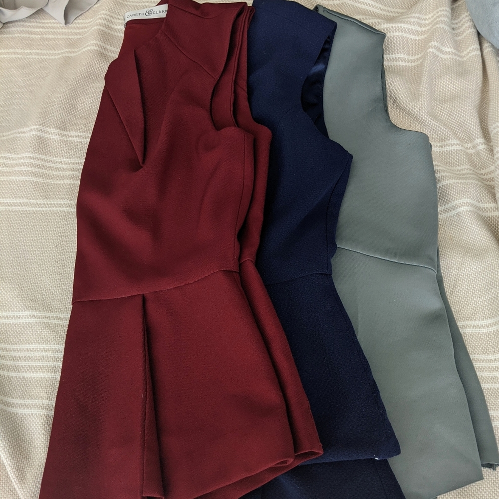 3 Elizabeth & Clarke Unstainable Tops (sz 2 - 4)